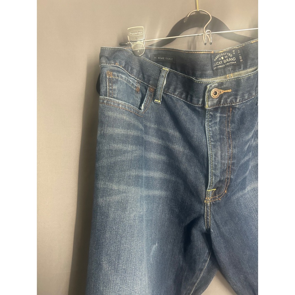 Lucky Brand 361 Vintage Straight Leg Dark Wash Denim Mens Jeans JM 40x32 Classic - Picture 2 of 15